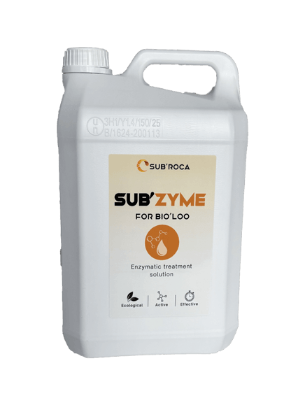 Solution Sub'zyme pour les sanitaires enzymatiques Bio'loo