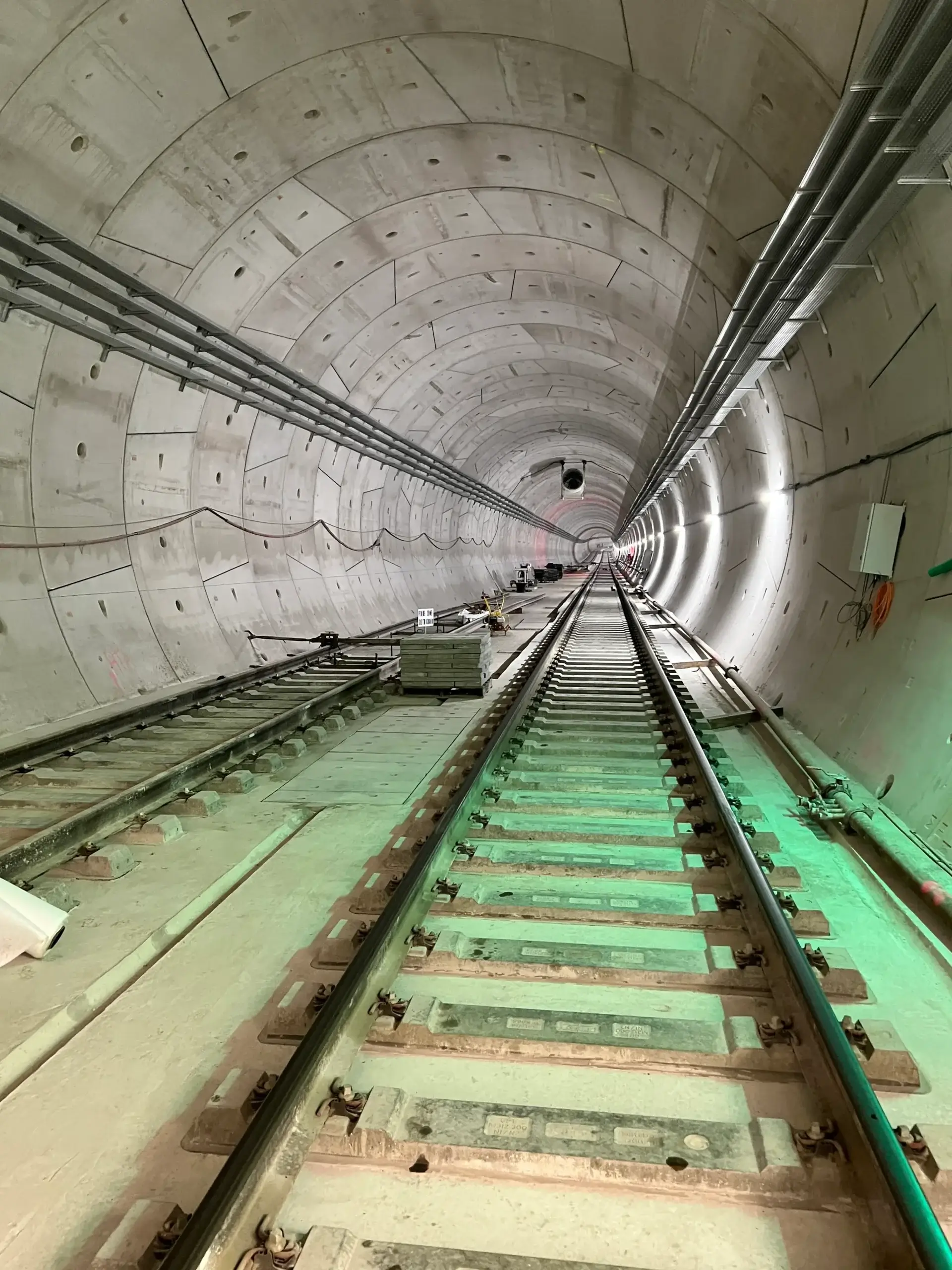 Tunnel en construction pour le métro.